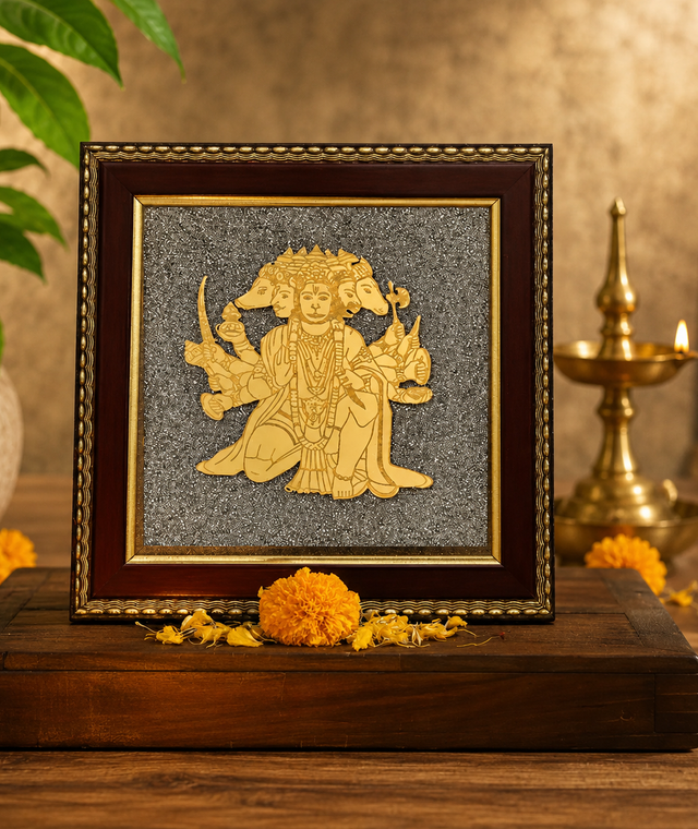 Bhagavathy Panchamukhi Hanuman Frame for Protection & Strength